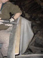 Glueing on the skirt